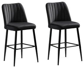 Set de scaune de bar Vento Black, 2 buc., 2 buc.
