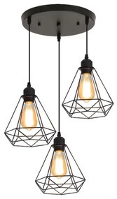 Lustra Noire Metal Negru 30x25 cm