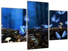 Tablou cu fluturi alabstre (90x60 cm)