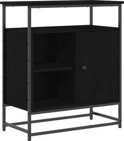 vidaXL Bufet Stejar Negru 69 x 35 x 80 cm Lemn compozit