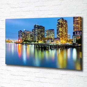Imprimare tablou canvas New york, pe timp de noapte