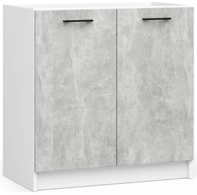Set de bucătărie 240 cm Ozara II (Alb + beton). 1071173