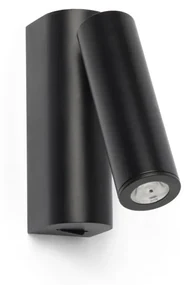 Aplica moderna cu reader LED design minimalist ROB negru