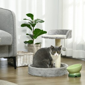 PawHut Copac de Zgariat pentru Pisici de 5kg, 41x41x44 cm, Gri | Aosom Romania