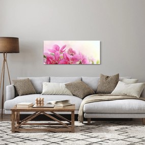 Tablou - Flori roz (120x50 cm)