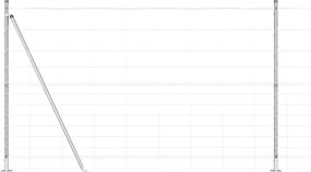 vidaXL Stâlp de gard. Galvanizat 50 x 1,5 m Oțel