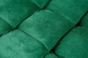 Taburete elegant Cozy Velvet 80cm, catifea verde smarald