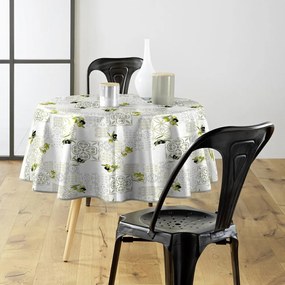 Față de masă lavabilă din PVC ø 160 cm Andalousie – douceur d'intérieur