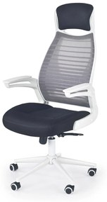 Scaun de birou Franklin alb negru