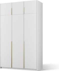 Dulap Bregma III Hinged with Top Extension – 148x58x250 cm – Alb – Bregma III Hinged Dulap with Top Extension – Varianta 1