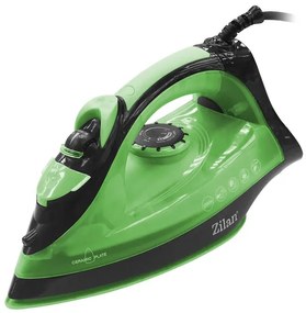 Fier de calcat talpa ceramica ZILAN ZLN-2189, Verde, Putere 2200W, calcare cu aburi si uscata, functie autocuratare