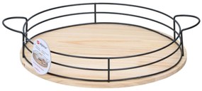 Tava rotunda din lemn ALPINA Ø35 cm