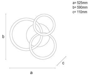 Plafonieră LED dimabilă LED/90W/230V 3000-6500K + telecomandă