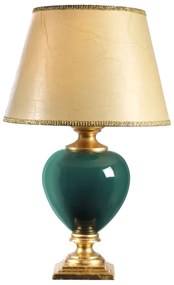 Lampă de masă ONLI AMADEUS 1xE27/15W/230V 72 cm verde/auriu
