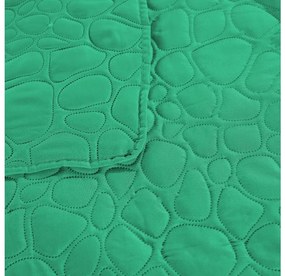Cuvertura de pat verde deschis cu model STONE Dimensiune: 220 x 240 cm