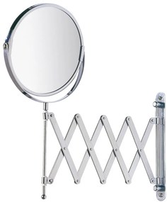Oglinda cosmetica Wenko, Brat telescopic, 2 fete, 3X, 17 cm