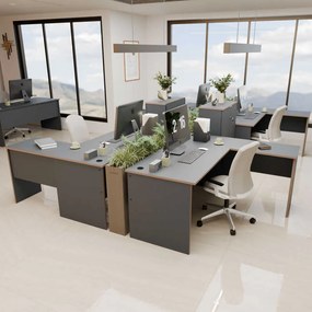Birou Adore L Rio Office, Interschimbabil, Masa de colt, 160 x 75 x 144 cm