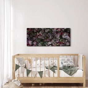 Tablou - Perete de flori (120x50 cm)