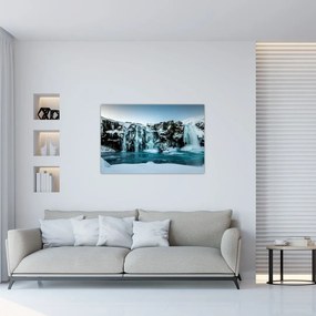 Tablou cu cascade înghețate (90x60 cm)
