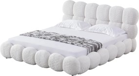 Pat dormitor dumonde, tapitat bej, Empress 180x200 cm