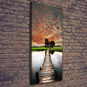 Tablou pe pânză canvas Pod de lemn