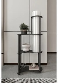 Lampă de podea NOTO cu polițe 1xE27/40W/230V, neagră