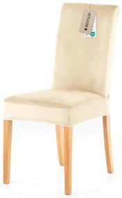 Restilo Husă pentru scaun Sento bej deschis, 48 x48 x 58 + 10 cm, set de 6 bucăți