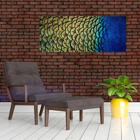 Tablou - Pene de păun (120x50 cm)