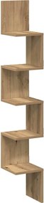 vidaXL Raft perete colț stejar artizanal 20x20x127,5 cm lemn prelucrat