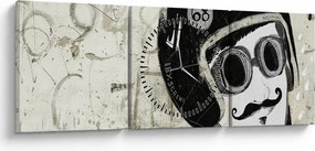 Tablou - Concurent (cu ceas) (90x30 cm)