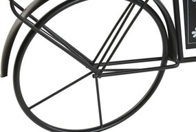 Stand decorativ din metal și lemn, aspect natur, "Vintage Bicycle"