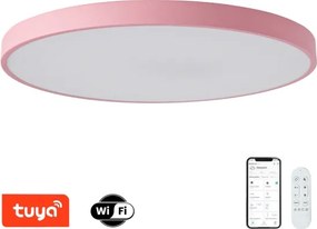 Brilagi-LED Lampă LED dimabilă POOL SMART LED/128W/230V 100 cm Wi-Fi Tuya+telecomandă roz