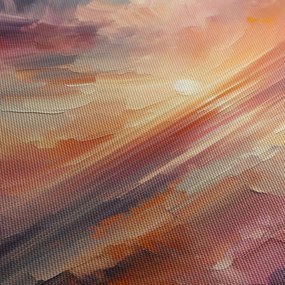 Tablou - Răsărit pictat (150x105 cm)