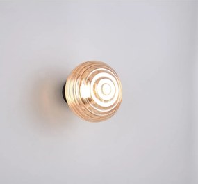 Aplică de perete chihlimbar LED din sticlă cu USB ø 15,5 cm Earl – Reality