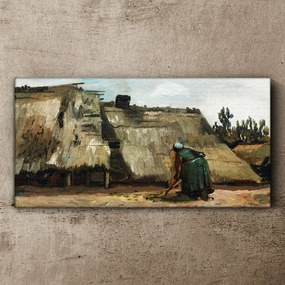 Tablou canvas Desen case de sat