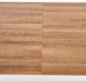 Masa de bucaterie Berlin 160 cm, miere de nuc / negru