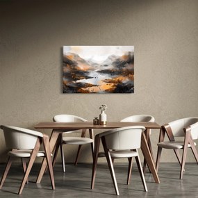 Tablou - Pictura peisajelor montane (90x60 cm)