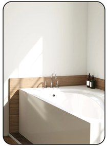 HOMCOM Oglindă de perete oglindă de baie rectangulară cu ramă din aliaj de aluminiu negru pentru dormitor, sufragerie 50 x 70 cm | Aosom Romania
