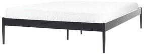 Pat matrimonial 160 cm Victoire (negru) (cu somieră). 1076351