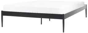 Pat matrimonial 160 cm Victoire (negru) (cu somieră). 1076351