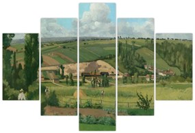 Tablou - Camille Pissarro, Landscape at Les Pâtis, Pontoise, reproducere (150x105 cm)
