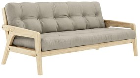 Canapea extensibilă bej 204 cm Grab - Karup Design
