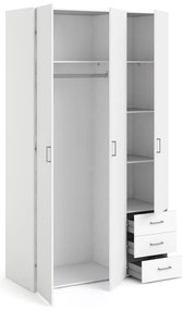 Șifonier alb 116x200 cm Space – Tvilum