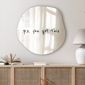 Autocolant pentru oglindă S34 – P.S. you got this ,4