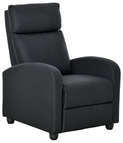 HOMCOM fotoliu recliner, 69x87x100,5cm, negru | AOSOM RO