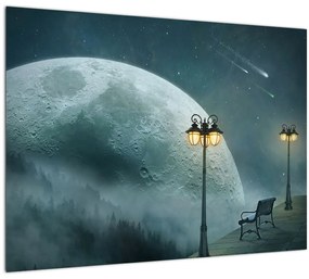Tablou pe sticlă - Cerul la îndemână (70x50 cm)