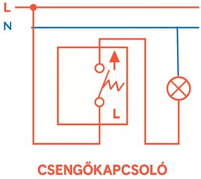Comutator clopot Nova 101N gri