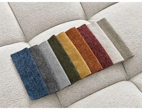 Colțar alb extensibil/cu spațiu de depozitare cu tapițerie din chenille (cu colț pe partea stângă/în formă de "U") Everest – Bobochic Paris