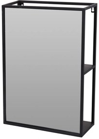 Oglinda Black Secret, otel, sticla, 35x12x50 cm