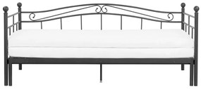 Pat extensibil 80 cm TULO (negru) (cu somieră). 1022656